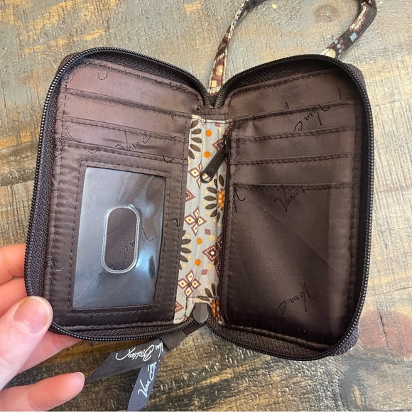 Vera Bradley brown Floral Wristlet wallet - Picture 3 of 4